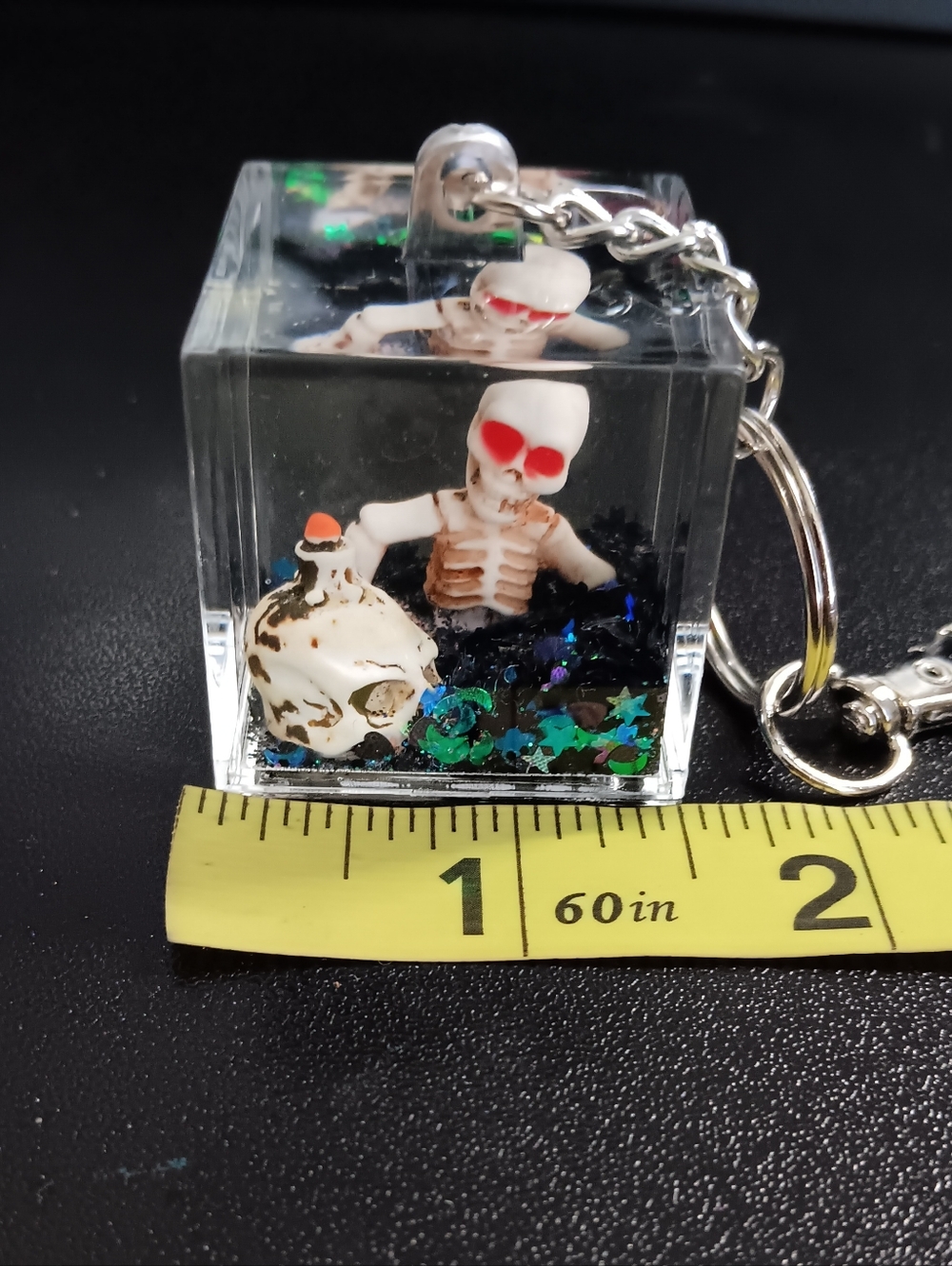 Liquid Cube Bag Charm - Key Ring